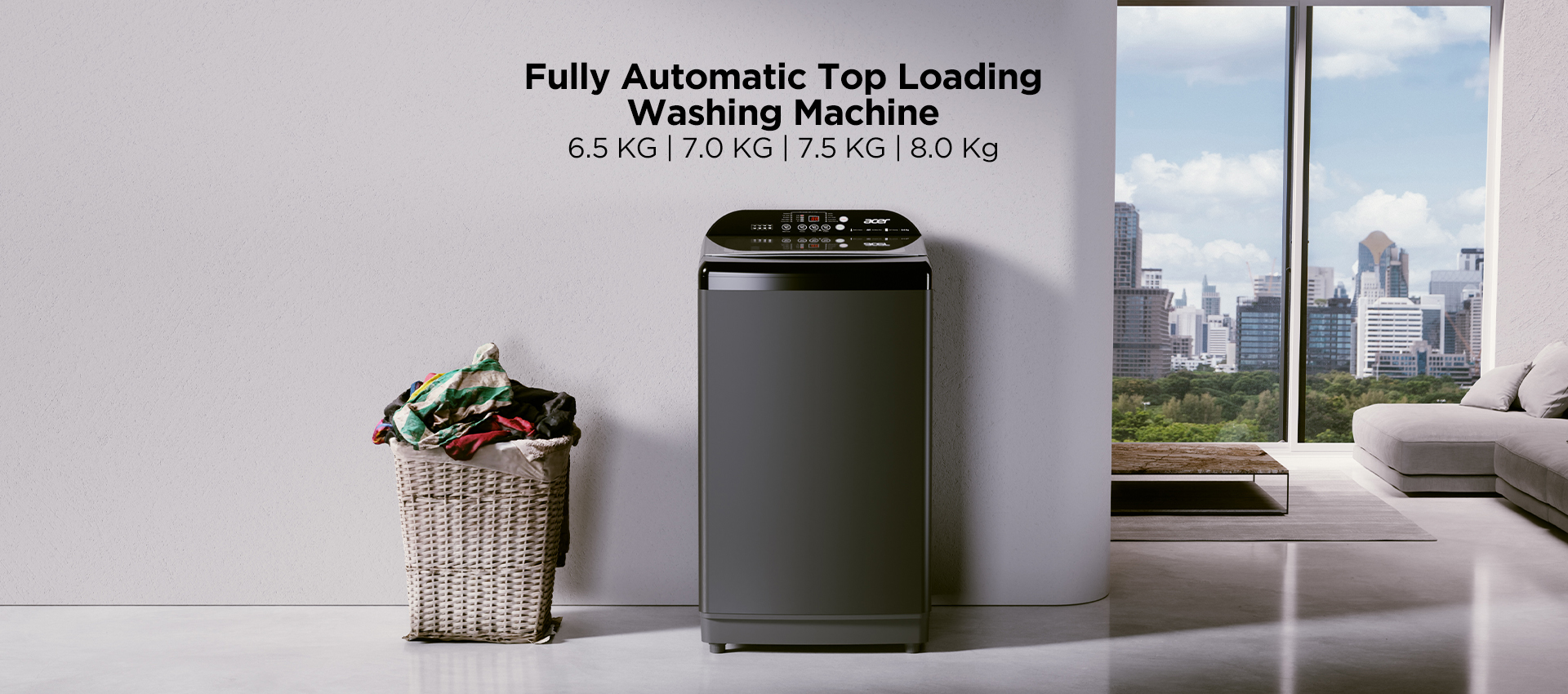 Buy Acer Fully Automatic Washing Machines Online | Indkal Technologies | Acer Appliances